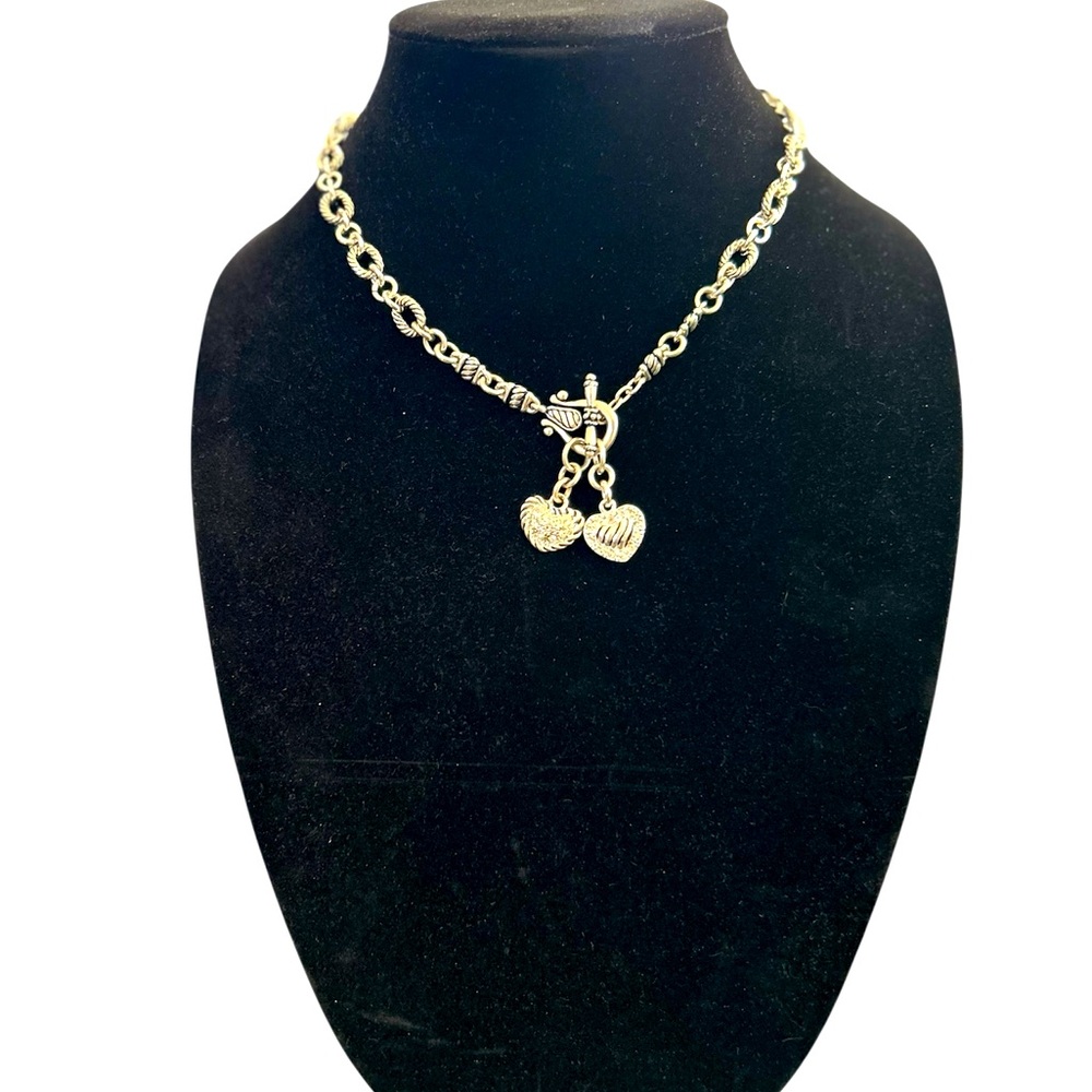 PREMIER DESIGNS TWO 2 HEARTS NECKLACE
